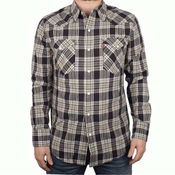 Levi's Other - Levis long sleeve western button down shirt size large.